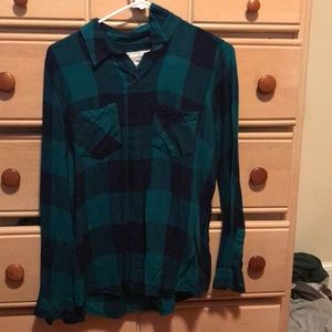 Blue Plaid button down